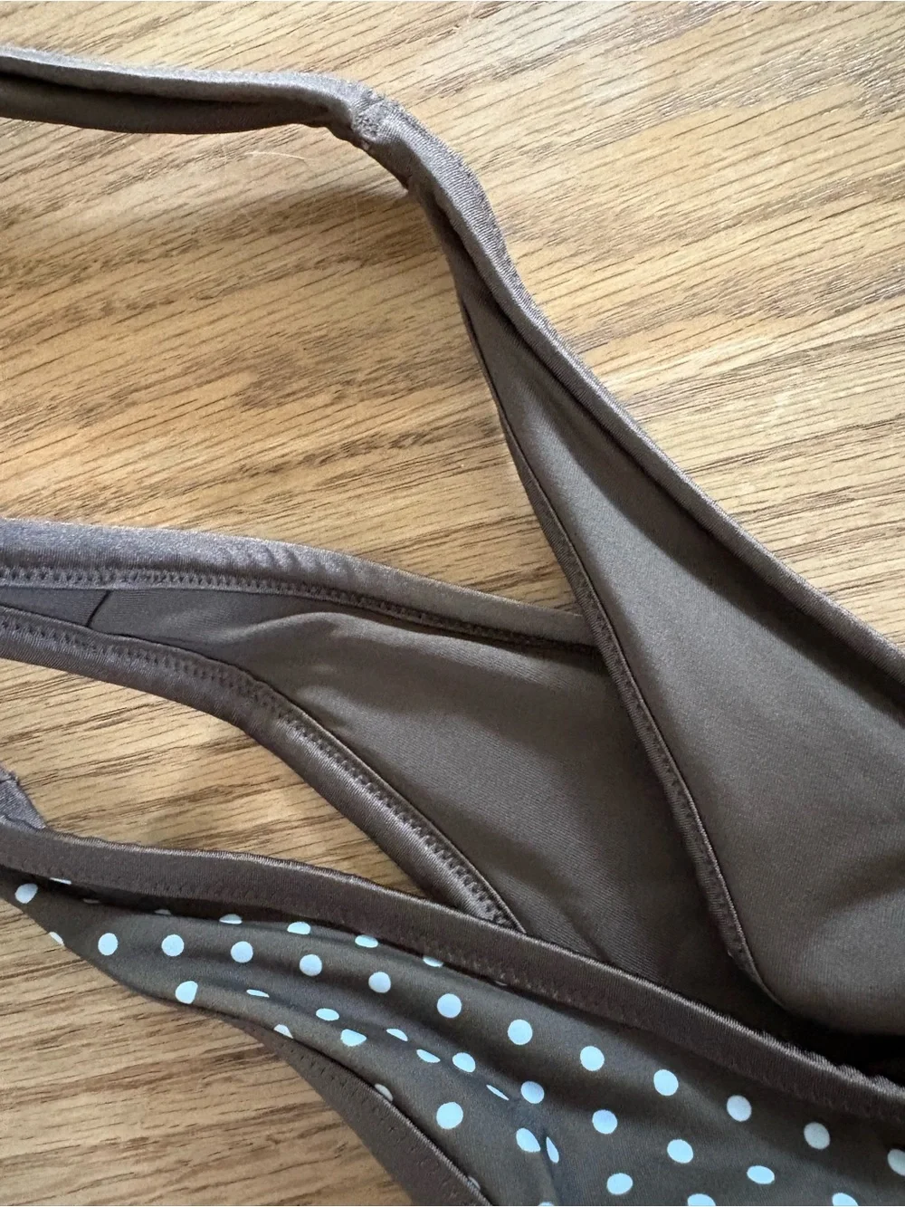 Frankie’s Bikinis Brown Polka Dot Underwire Bikini Set